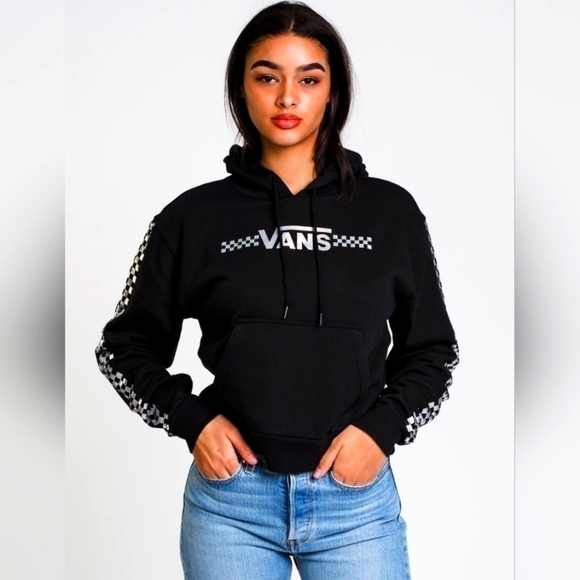 Vans Sweaters - VANS crop pullover hoodie  women's XS
